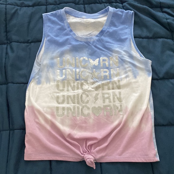 🥭(4 for $15) WonderNation Girls Tank Tie-Dye Print - Picture 4 of 7